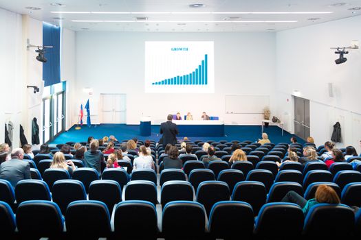 Business Conference and Presentation. Audience at the conference hall.