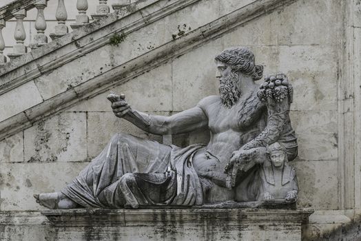 Statue of Neptune at Piazza del Campidoglio, Rome, Italy, 2014