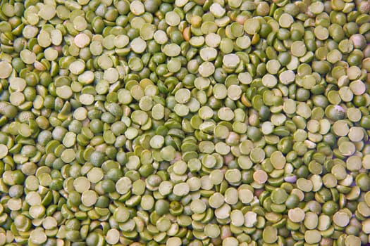 Dried peas seen up close