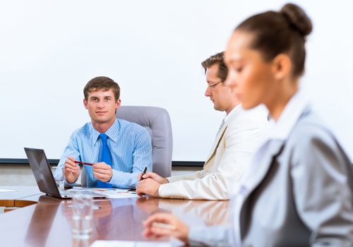 business people at the table, business meeting