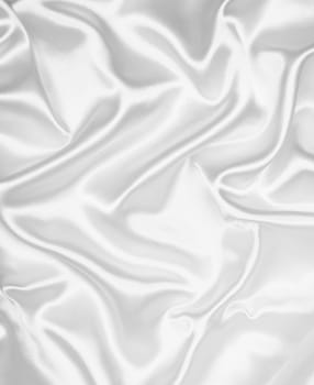 Smooth elegant white silk can use as wedding background 