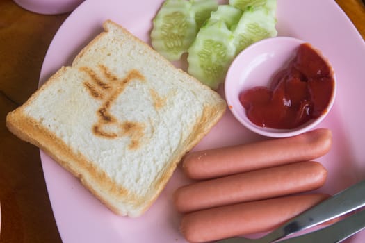 morning breakfast sausage bread.