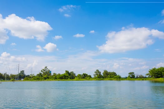 Small reservoir in thailand.