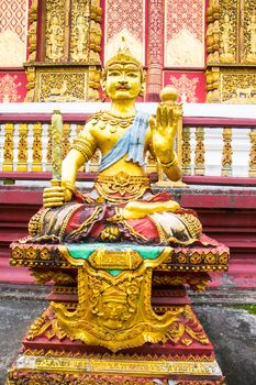 Statue sacred Buddhist beliefs in Thailand.