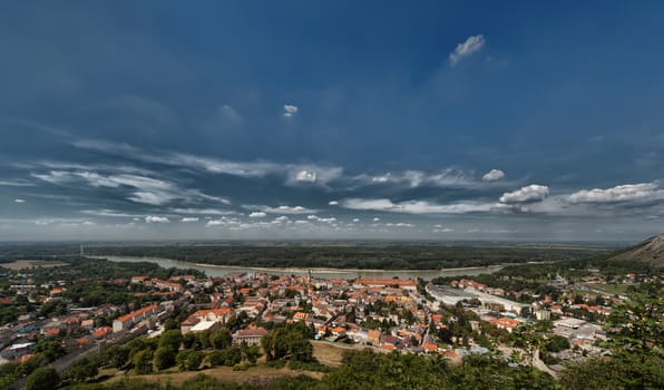 The city Hainburg is located next to the Danube river and Bratislava in Slovakia and 50 km east of Vienna.