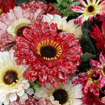 The beautiful decoration artificial flower