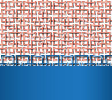 background reticulated red square pattern with space for text