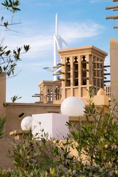 Wind Towers in a shopping Mall in Dubai