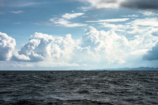 Sea and blue sky in Thailand