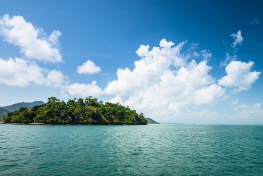 Tropical islands with beautiful cloud in thailand