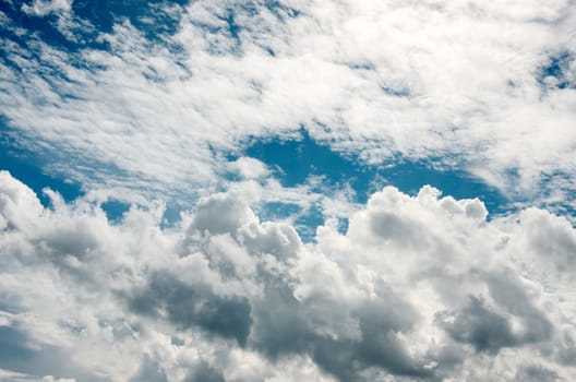 Nice cloud in blue sky background