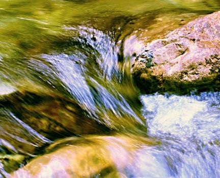 background or texture Spring fresh water stream