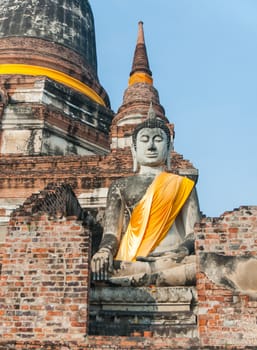 Buddha at Wat Yai Chai Mongkol, Ayutthaya, Thailand