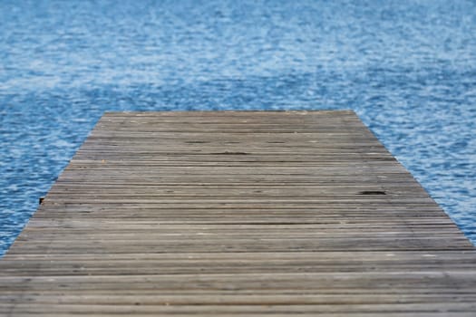 Wooden pier, a background