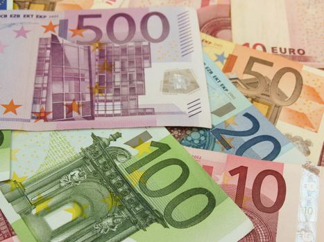 Euro (EUR) banknotes - legal tender of the European Union