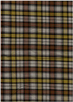 dark red and yellow tartan cotton fabric