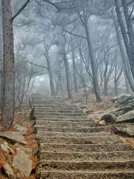 Huangshan mountains in Anhui province in China