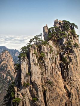 Huangshan mountains in Anhui province in China