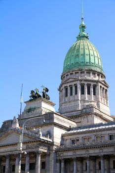 The Congress building in Buenos Aires, Argentina.