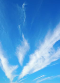 Beautiful blue sky with clouds