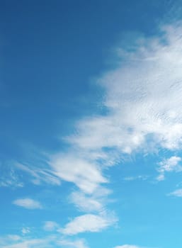 Beautiful blue sky with clouds