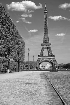 The Eiffel Tower in Paris, in France