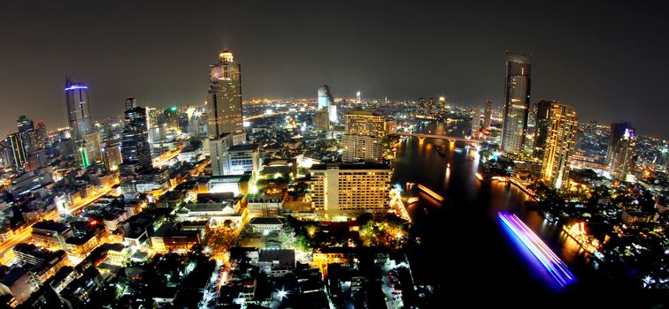 The city view of Bangkok, Thailand