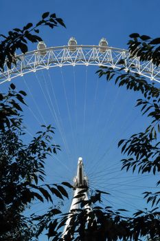 The London Eye, sometimes known as the Millenium Wheel; one of the UK's top tourist attractions - October 9, 2008