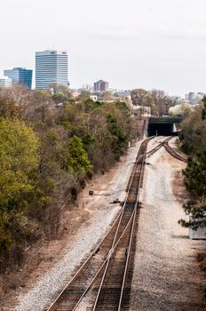 downtown columbia south carolina on a hazy day