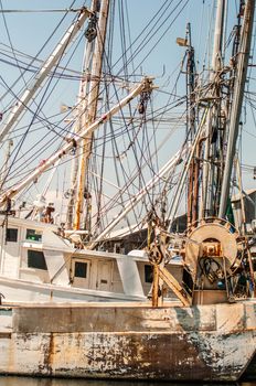 fishing boats in harbour