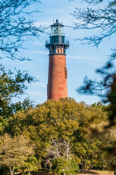 Currituck Beach Lighthouse on the Outer Banks of North Carolina