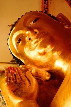 big buddha image at temple hall ,Lampang temple,Thailand