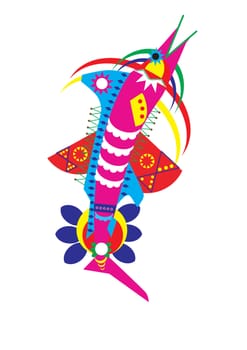 Decorated fish