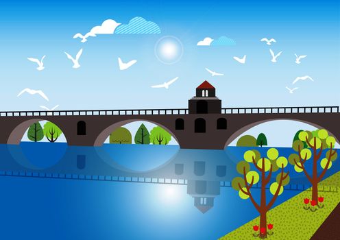 Bridge over the river