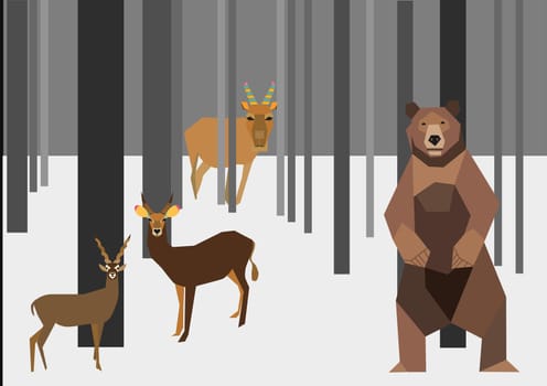 Winter in the forest