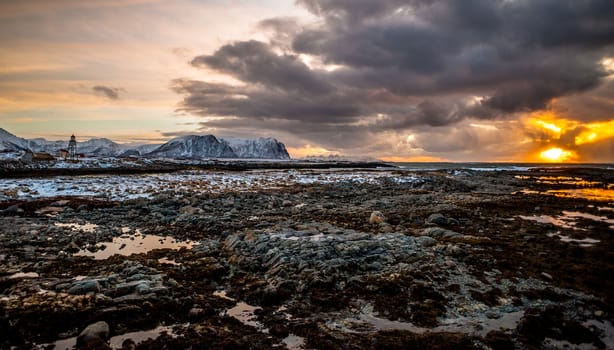 Nordmela in wintertime.