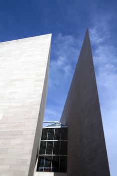 The National Gallery Of Art, east building located in Washington DC by IM Pei
