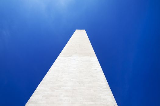 The Washington Monument in Washington D.C with a clear blue sky