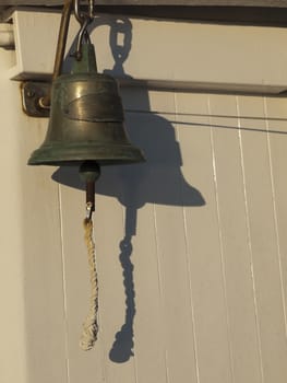 Old Ship's Bell with bellrope