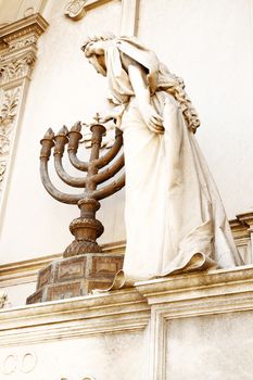 Statue in the Cemetery of Recoleta, Buenos Aires, Argentina.