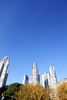 Skyscrapers in La Reserva, Buenos Aires, Argentina.