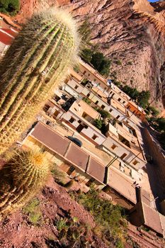 The town of Purmamarca in the Province of Jujuy in Argentina, South america.