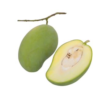 Green mango isolated