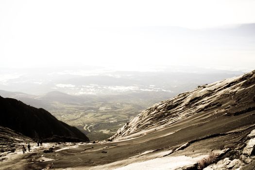 mountain climbing in kota kinabalu national park, Sabah, Borneo, Malaysian
