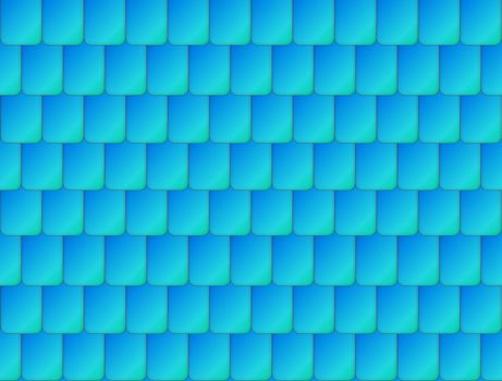 Seamless nice blue color roof tiles texture
