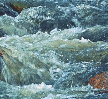 abstract background or texture whitewater rapids river