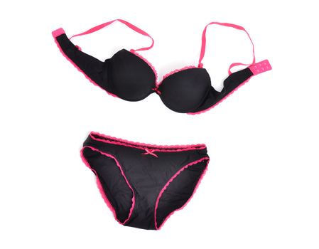 sexy female underwear on white background