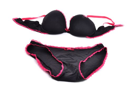 sexy female underwear on white background