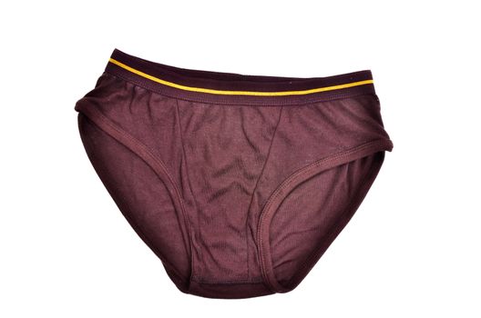 male underpants isolated on white background