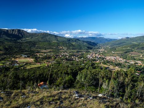 Hilly landscape around Samaipata village in Bolivia